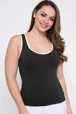 Plus Size Women’s Ringer Seamless Tank Top