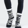 Animal Striped Faux Sherpa Thermal Christmas Slipper Socks -Selected Women's Clothing Store TMSK027 05