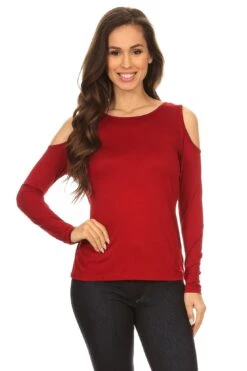 Give The Cold Shoulder Top -Selected Women's Clothing Store TP1001 BUG 1bbf8ea7 f522 4ca8 93d7 001d15ceeb14