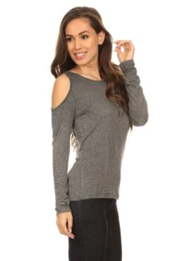 Give The Cold Shoulder Top -Selected Women's Clothing Store TP1001 HCH 3 ac523a2d 76ce 49af 8d60 240fe768a6bd