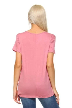 What A Twist Knotted Hem Tunic Top -Selected Women's Clothing Store TP1048 DSR 3 FS