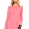 Breezy Does It Bell Sleeve Knit Top -Selected Women's Clothing Store TP1058 COR 1