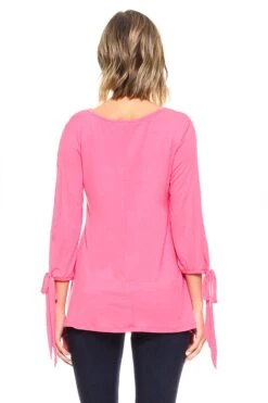 Breezy Open Sleeve Tie Up Top -Selected Women's Clothing Store TP1059 COR 3