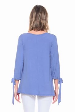 Breezy Open Sleeve Tie Up Top -Selected Women's Clothing Store TP1059 SLB 3
