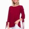 Breezy Open Sleeve Tie Up Top