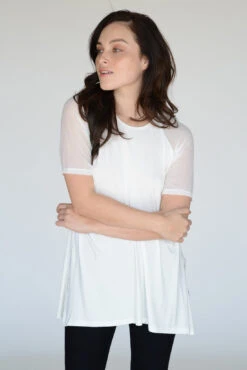 Sporty Babe Mesh Short Sleeve Active Top -Selected Women's Clothing Store TP1080 OFW