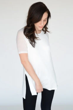 Sporty Babe Mesh Short Sleeve Active Top -Selected Women's Clothing Store TP1080 OFW 3