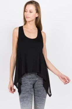 Active Asymmetric Hem Tank Top -Selected Women's Clothing Store TP1088 BLK. 2 f17e77c1 5421 47a0 aa45 b2dcaac5142c