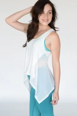 Active Asymmetric Hem Tank Top -Selected Women's Clothing Store TP1088 OFF