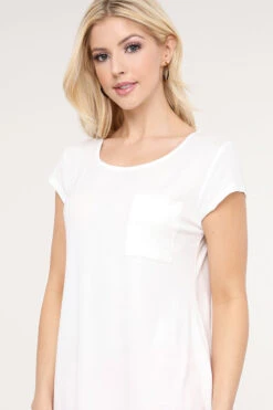 Keyhole Short Sleeve Top -Selected Women's Clothing Store TP1097 OFF 5