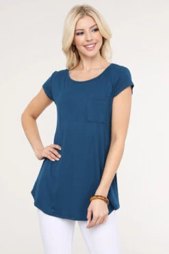 Keyhole Short Sleeve Top