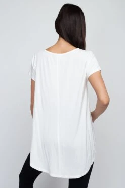 Allison Short Sleeve Pleat Hem Top -Selected Women's Clothing Store TP1098 OFF 6