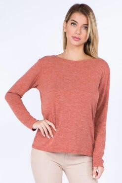 Open Back Surplice Long Sleeve Top -Selected Women's Clothing Store TP2011 COP 2 08b1f55d bb6d 4ab0 808a 637e298de3f4