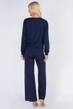 Comfy 2 Piece Loungewear Set -Selected Women's Clothing Store TP2063 SR006 NAV 3 l 572a9f3b 3b06 4900 8c9e c7e02fb23d24