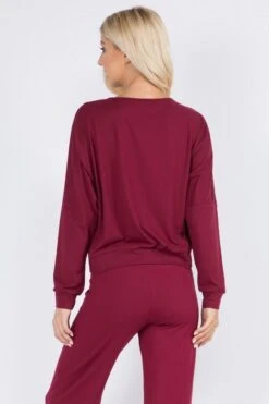 Comfy Long Sleeve Loungewear Top -Selected Women's Clothing Store TP2063 BUG 3 l ab4777db 3b83 427c b934 b12d278087fb