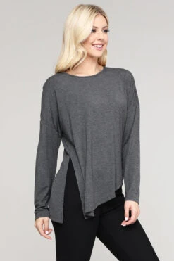 Tie Game Long Sleeve Yoga Top -Selected Women's Clothing Store TP2079 HCH