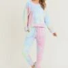 Daydreamer Tie Dye Loungewear Set -Selected Women's Clothing Store TP2240 AQUYEL 7