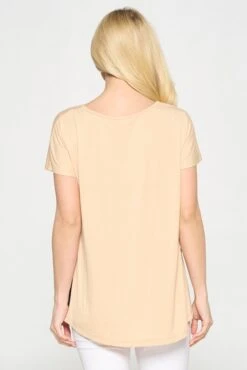 Colorblock Multicolor Short Sleeve Top -Selected Women's Clothing Store TP2248 CWB 5