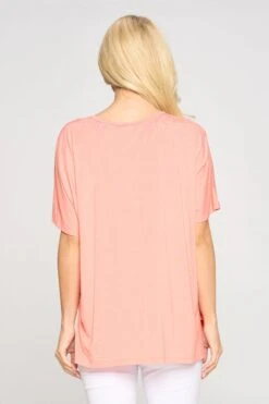 Basic Button Up Short Sleeve Top -Selected Women's Clothing Store TP2249 SAL 3