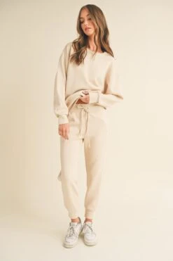 Sweatshirt And Joggers Set -Selected Women's Clothing Store TP2297 OAT 827JG017 OAT 6