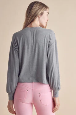 Women’s Ribbed Galore Long Sleeve Top -Selected Women's Clothing Store TP2298 HGY 3 l