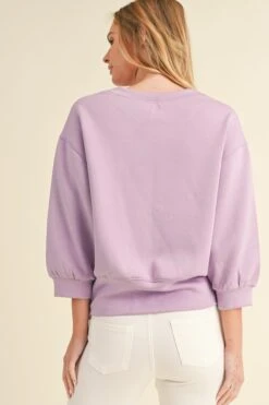 Women's Solid Cropped Scuba Sweatshirt -Selected Women's Clothing Store TP2350 LPU 3