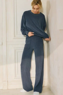 Relaxed Corduroy Long Sleeve Top And Pants Set -Selected Women's Clothing Store TP2403 827CD001 DEM l
