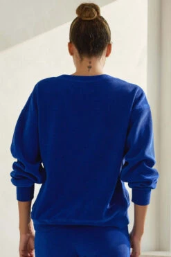 Women's Relaxed Ribbed Corduroy Long Sleeve Top -Selected Women's Clothing Store TP2403 RBL 2 l