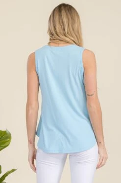 Flowy V-Neck Ribbed Tank -Selected Women's Clothing Store TP2511 SKB 3