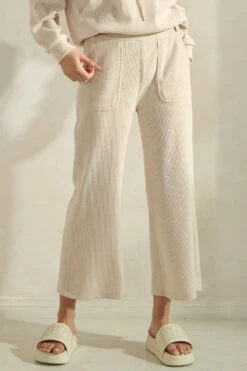 Relaxed Fit Corduroy Capri Pants -Selected Women's Clothing Store TP2533 817CD001 IVY 10 1