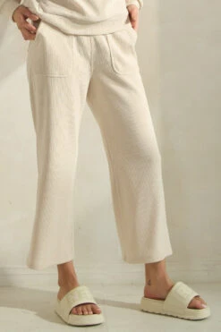 Relaxed Fit Corduroy Capri Pants -Selected Women's Clothing Store TP2533 817CD001 IVY 11 1