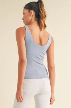 Tank Top With Built-In Bra -Selected Women's Clothing Store TP2553 CBL 3 l 1