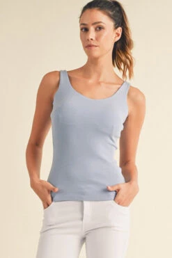 Tank Top With Built-In Bra -Selected Women's Clothing Store TP2553 CBL l