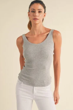 Tank Top With Built-In Bra -Selected Women's Clothing Store TP2553 HGR l