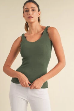 Tank Top With Built-In Bra -Selected Women's Clothing Store TP2553 SOL l