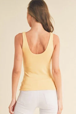 Tank Top With Built-In Bra -Selected Women's Clothing Store TP2553 YEL 3 l