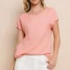 Linen Short Sleeve Top -Selected Women's Clothing Store TP2568 SAL 4