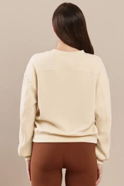 Womens Comfort Drape Cropped Crew Top -Selected Women's Clothing Store TP2581 OAT 3 l 1