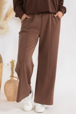 Plus Size Women’s Comfort Drape Wide Leg Pants -Selected Women's Clothing Store TP2602P COF 827SC022P MCH 2