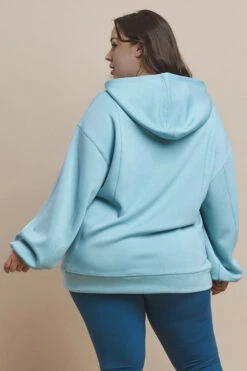 Plus Size Oversized Scuba Hoodie -Selected Women's Clothing Store TP2603P LDM 3 l