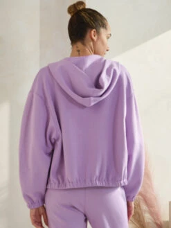 Women's Cropped Scuba Zip-Up Jacket With Hood -Selected Women's Clothing Store TP2626 827JG017N LPU 32