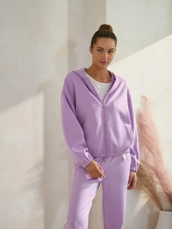 Women's Cropped Scuba Zip-Up Jacket With Hood -Selected Women's Clothing Store TP2626 827JG017N LPU 36