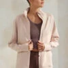 Relax And Zip Full Long Jacket -Selected Women's Clothing Store TP2643 APR SML637 BRW 817SC018 COF 4 I