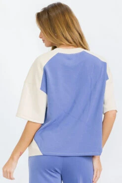 Women’s Comfort Drape Duo Tone Top -Selected Women's Clothing Store TP2662 LDMOAT 1 I