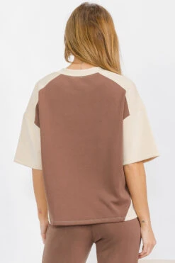 Women’s Comfort Drape Duo Tone Top -Selected Women's Clothing Store TP2662 MCHOAT 2 I