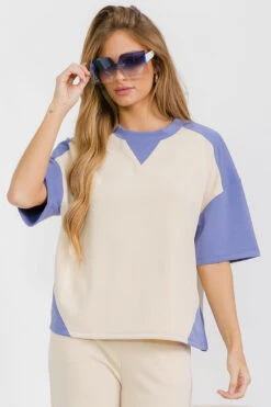 Women’s Comfort Drape Duo Tone Top