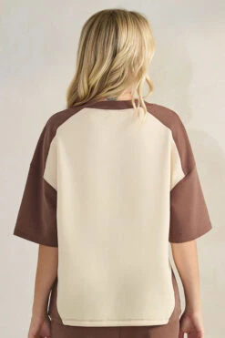 Women’s Comfort Drape Duo Tone Top -Selected Women's Clothing Store TP2662 OATMCH 2 I