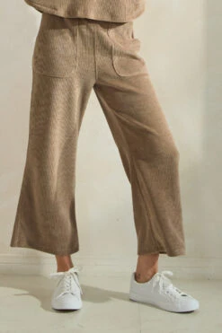 Plus Size Relaxed Fit Corduroy Capri Pants -Selected Women's Clothing Store TP2667 KHA 817CD001 KHA 11