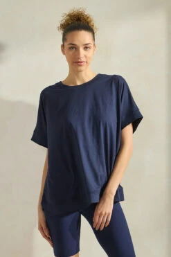 Women’s Effortless Chic Relaxed Drape Top