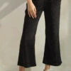 Relaxed Fit Corduroy Capri Pants